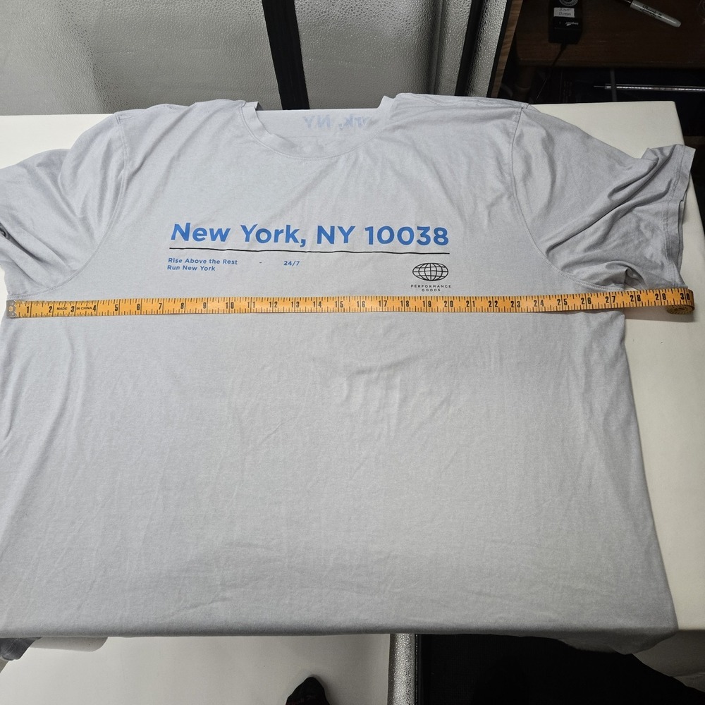 Old Navy Active Go-Dry Cool Men's Gray T-Shirt 3XL Rise Above The Rest Run NY - Picture 9 of 12